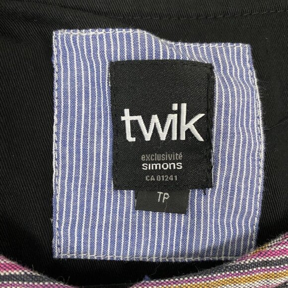 Twik Band Jacket 100% Cotton Multi-color Button Up Size XS - Picture 5 of 11